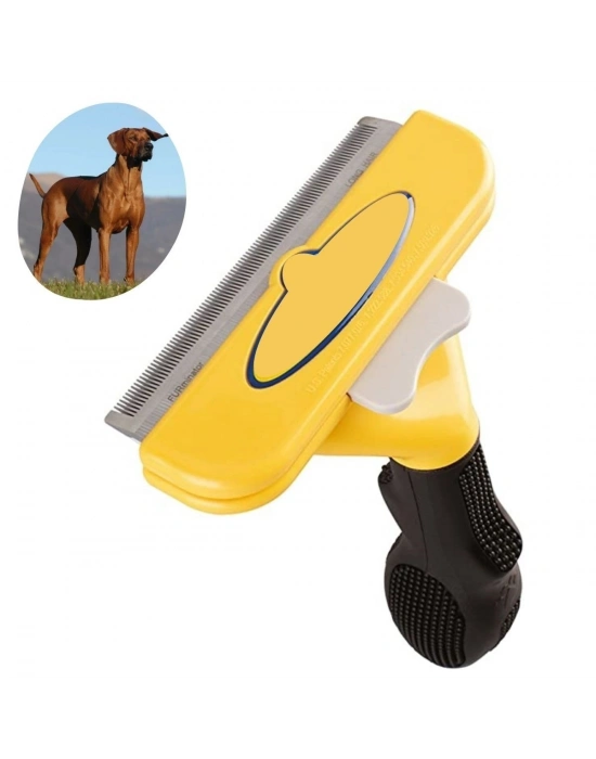 ®  Kedi ve Köpekler İçin Kısa Tüylü Köpek Tarağı Tüy Toplayıcı Tarak Large