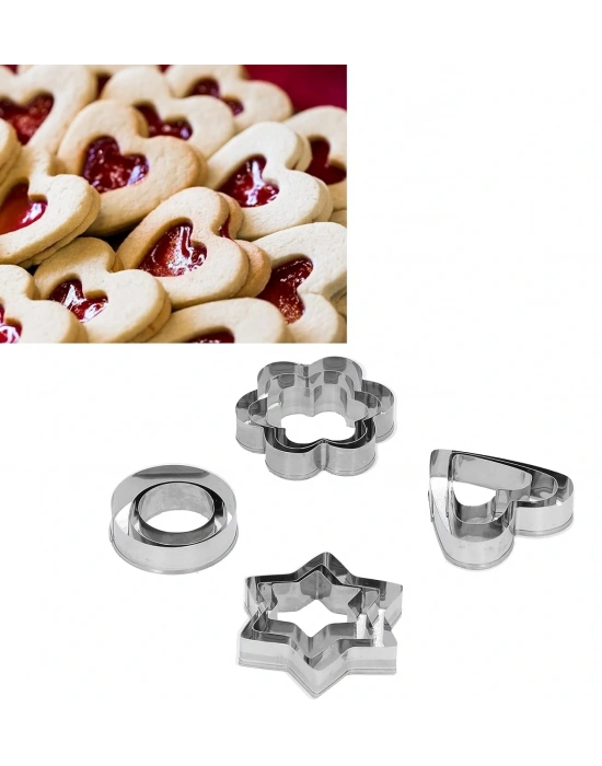 Kek Kalıbı - Bisküvi Kalıbı - Fondan Kalıbı 12 Adet