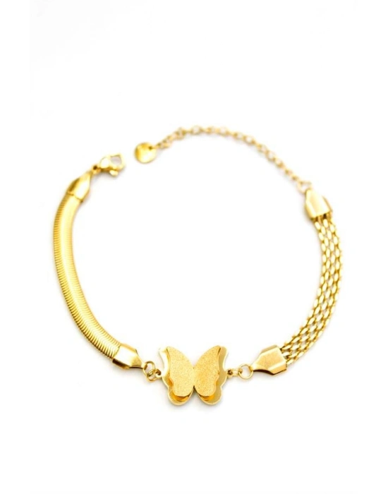 Kelebek Bileklik - Altın