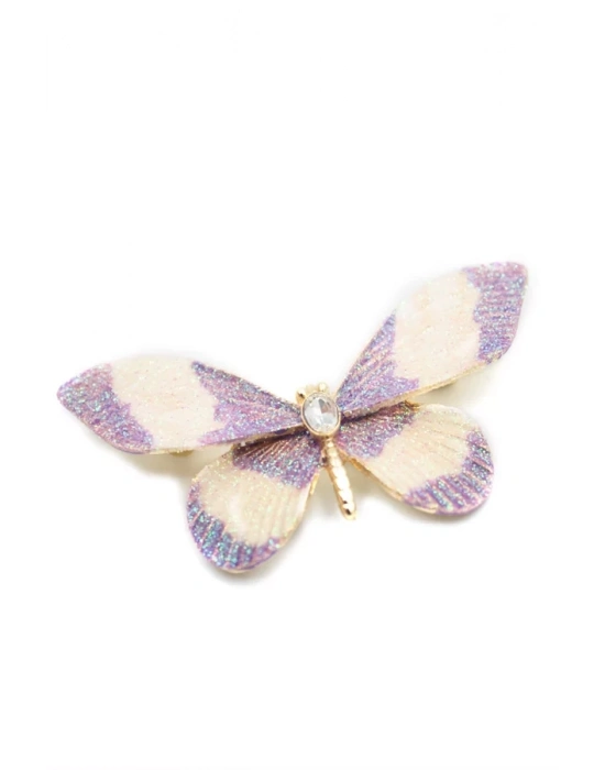 Kelebek Broş - Mor