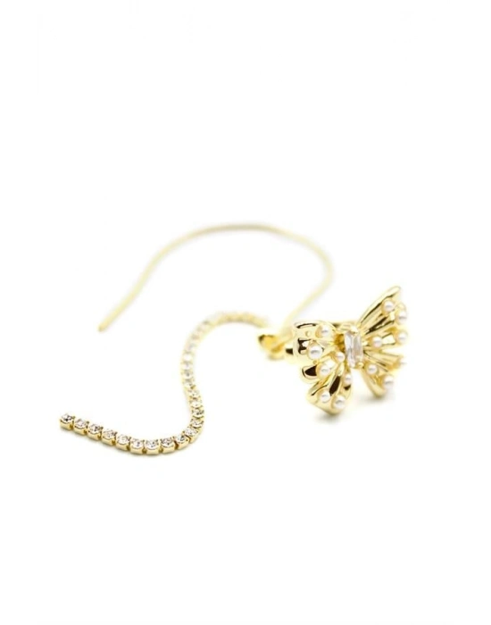 Kelebek Kıkırdak Küpe - Altın