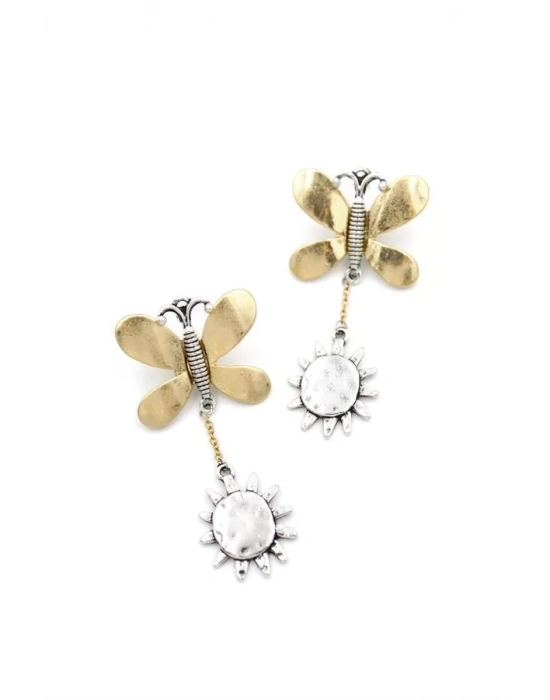 Kelebek Küpe - Altın