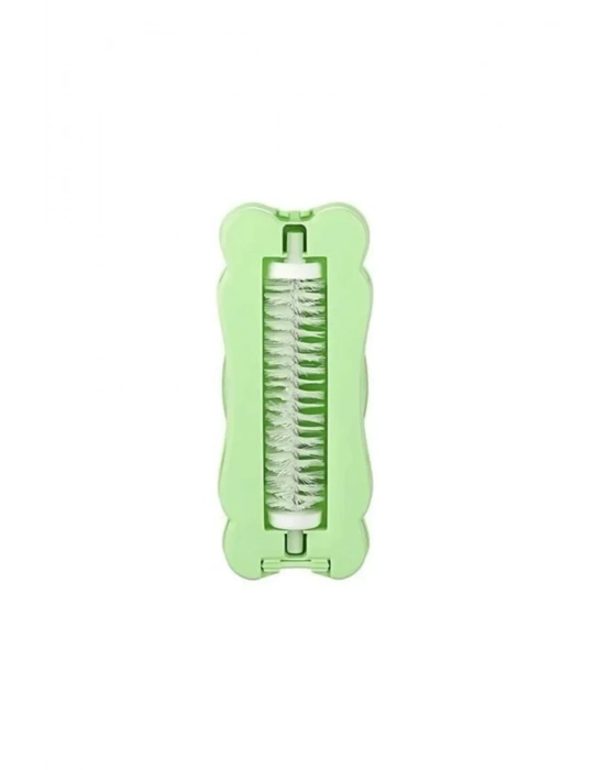 Kelebek Tasarımlı Tek Fırçalı Gırgır 17x7x4 cm Yeşil