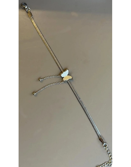 Kelebekli İtalyan Bileklik - Gümüş