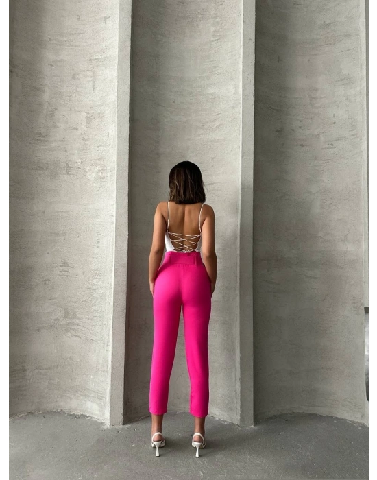 Kemerli havuç pantolon