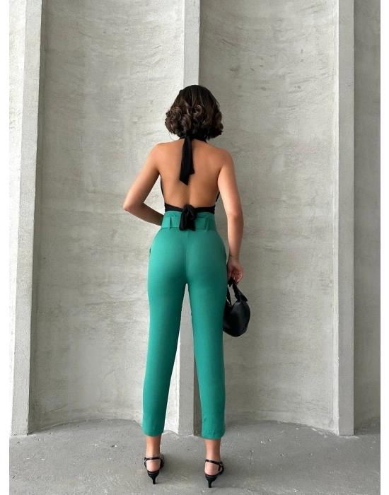 Kemerli havuç pantolon