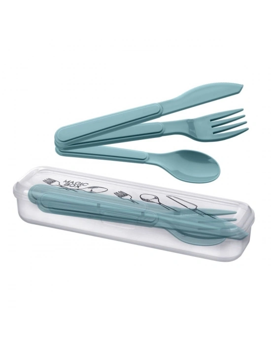 ® Kendiliğinden Kutulu Hijjenik Plastik Piknik Tipi Çatal Kaşık Bıçak Seti
