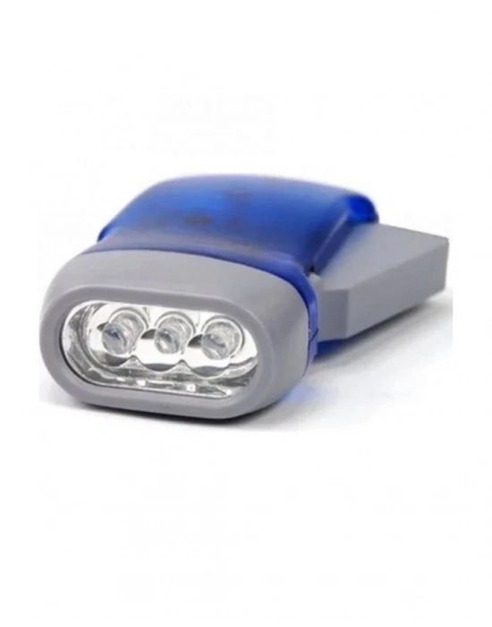 ® Kendiliğinden Şarjlı El Feneri 3 LED Enerjisiz Çalışan Pratik Tasarım