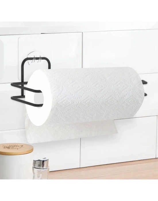 ®  Kendiliğinden Yapışkanlı Krom Paslanmaz Metal Havlu Kağıtlık Aparatı