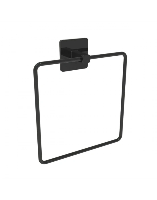 ®  Kendiliğinden Yapışkanlı Siyah Paslanmaz Metal Kare Havluluk