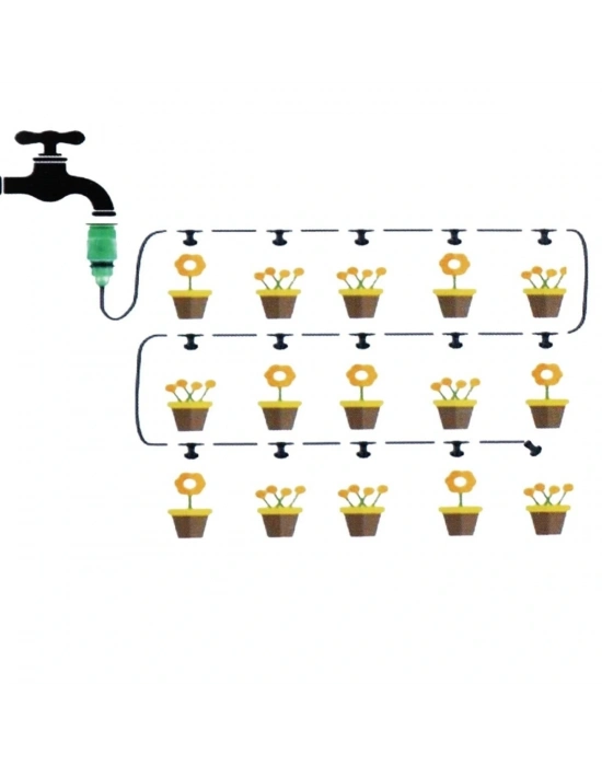 Kendin Yap Balkon Veranda Çardak Kamelya Sulama - Serinletme Ve Nemlendirme Sistemi 10m