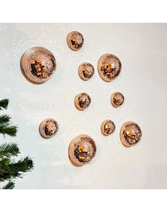 Kendinden Yapışkanlı Aynalı Kare Bronz Sticker 30x30 Cm