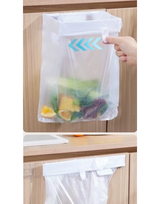 ® Kendinden Yapışkanlı Katlanabilir Çöp Poşeti Tutucu Aparat