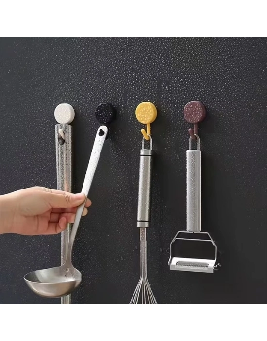 Kendinden Yapışkanlı Renkli Duvar Askısı (10lu Set)