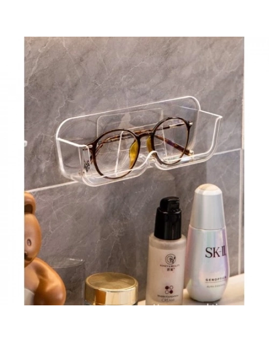Kendinden Yapışkanlı Şeffaf Gözlük Standı