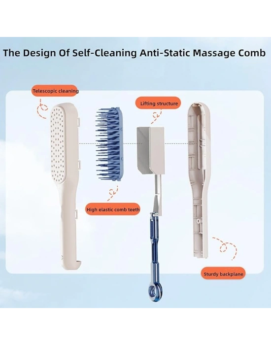 Kendini Temizleyen Saç Tarağı