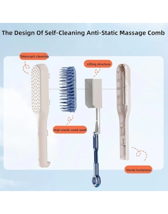 Kendini Temizleyen Saç Tarağı