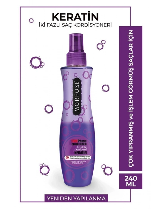 Keratin Çift Fazlı Kondisyoner Fön Suyu 240 ML - mrfs