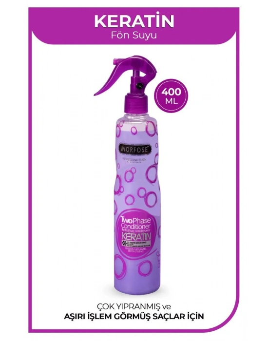 Keratin Çift Fazlı Kondisyoner Fön Suyu 400 ML - mrfs