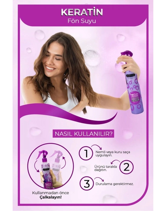 Keratin Çift Fazlı Kondisyoner Fön Suyu 400 ML - mrfs