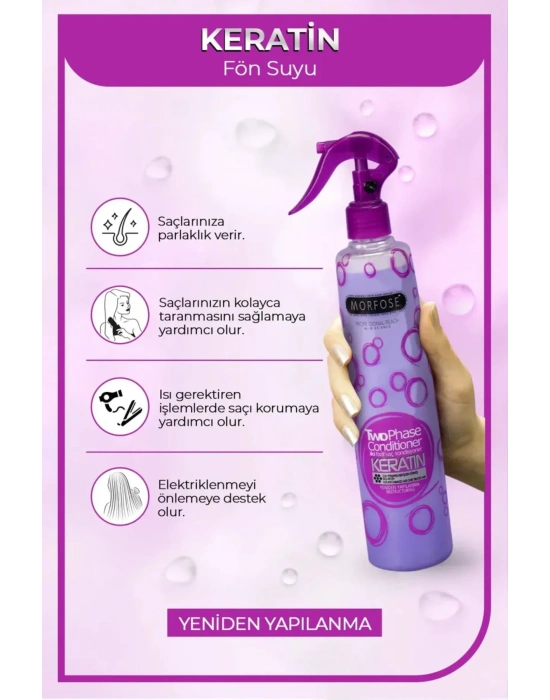 Keratin Çift Fazlı Kondisyoner Fön Suyu 400 ML - mrfs