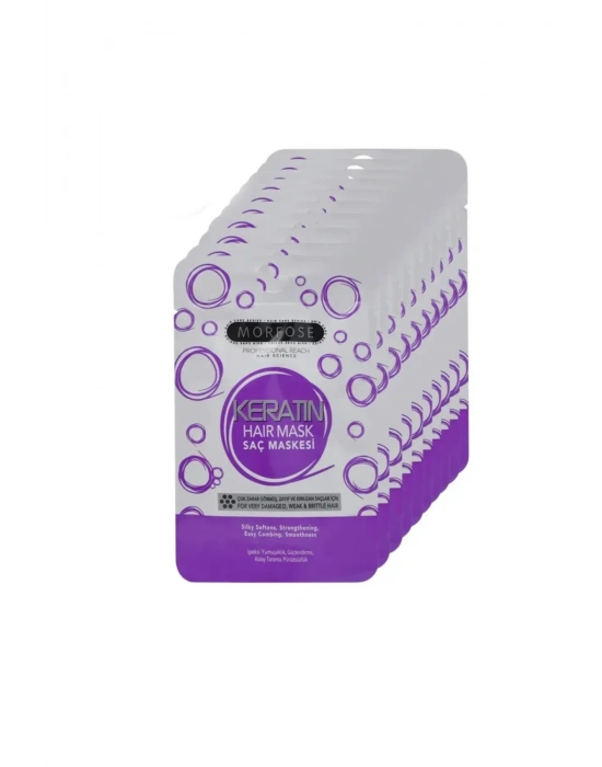 Keratin Saç Maskesi 25 ML (24 ADET) - Yıpranmış Saçlar İçin - mrfs