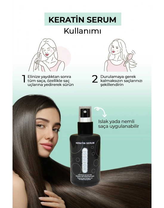 Keratin Saç Serumu 75 ML - Yıpranmış Saçlar için - mrfs