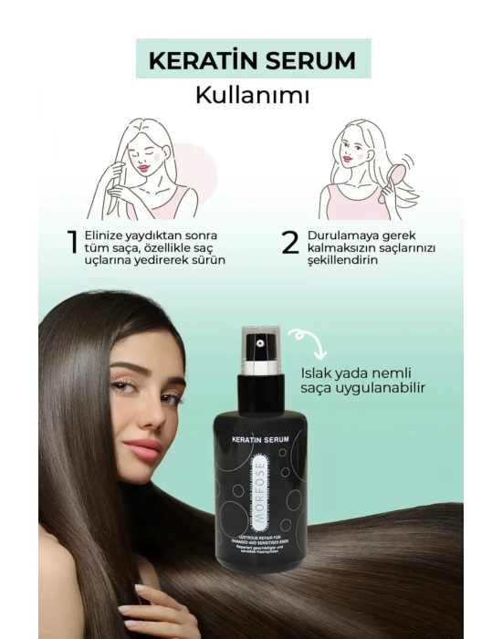 Keratin Saç Serumu 75 ML - Yıpranmış Saçlar için - mrfs