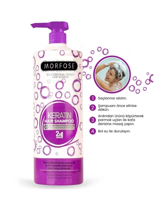 Keratin Şampuan 1000 ML - Besleyici Koruyucu Etki