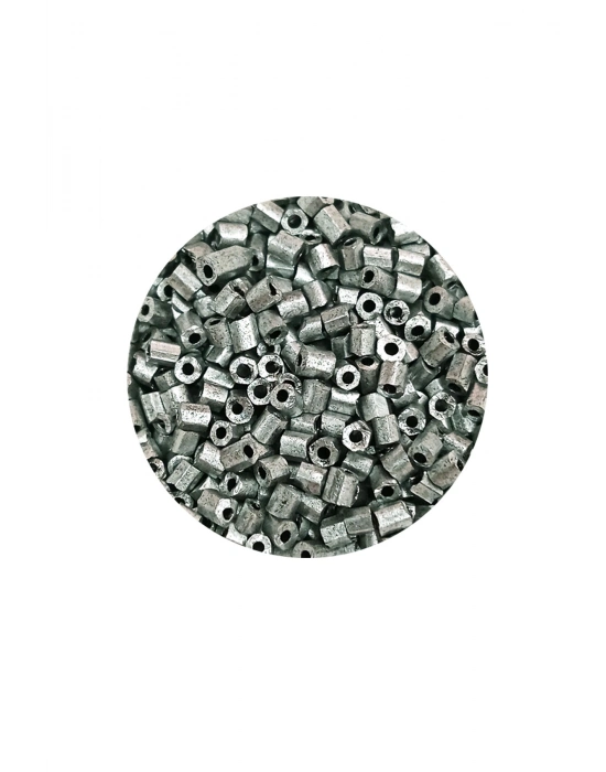 Kesme Cam Boncuk 2mm - 20 Gram - Mat Gümüş -BNC333