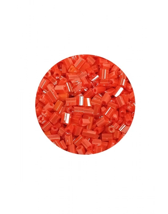 Kesme Cam Boncuk 2mm - 20 Gram - Mercan Kırmızı -BNC310