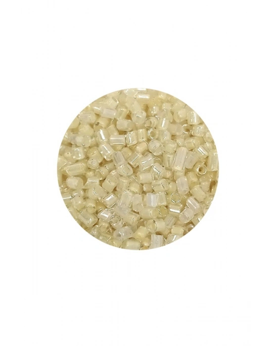 Kesme Cam Boncuk 2mm - 20 Gram - Şeffaf Krem -BNC339