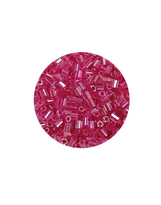 Kesme Cam Boncuk 2mm - 20 Gram - Şeffaf Pembe -BNC334