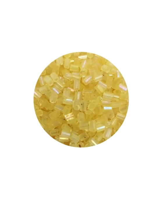Kesme Cam Boncuk 2mm - 20 Gram - Şeffaf Sarı -BNC303