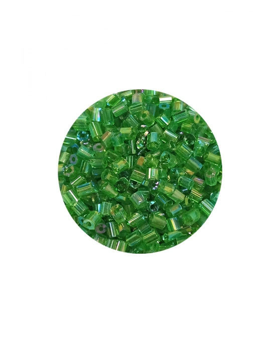 Kesme Cam Boncuk 2mm - 20 Gram - Şeffaf Yeşil -BNC307