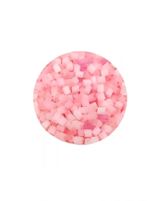 Kesme Cam Boncuk 2mm - 20 Gram - Şeker Pembe -BNC350