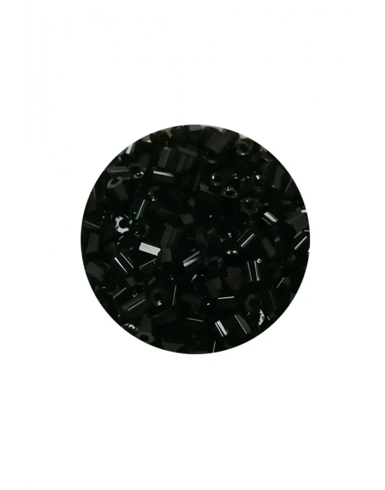 Kesme Cam Boncuk 2mm - 20 Gram - Siyah -BNC312