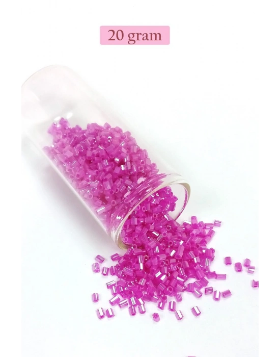 Kesme Cam Boncuk 2mm - 4 Renk - Toplam 80 Gram - BNC438