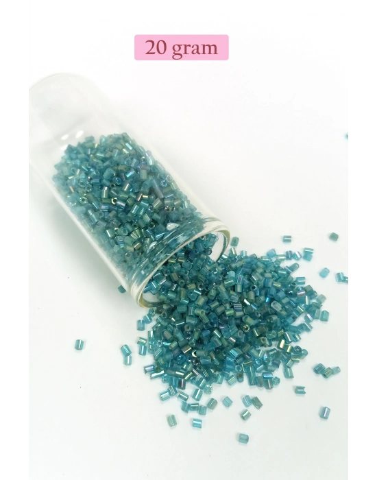 Kesme Cam Boncuk 2mm - 4 Renk - Toplam 80 Gram - BNC442