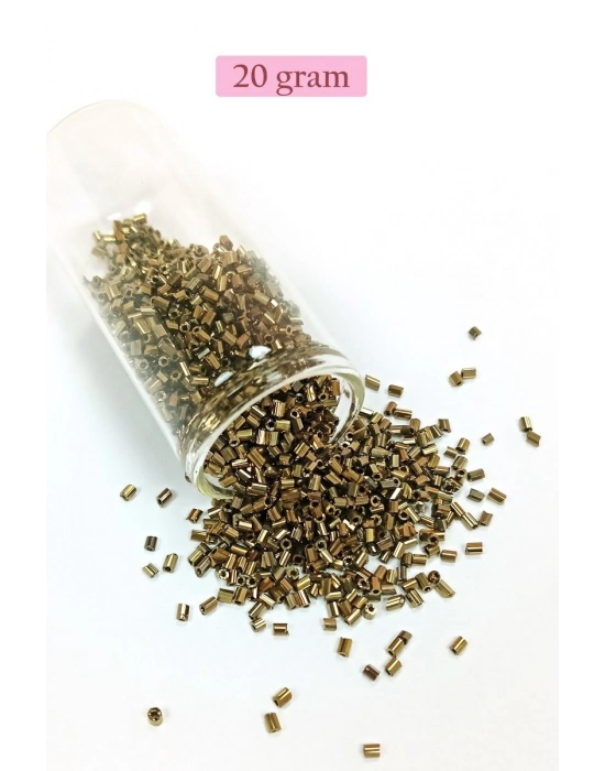 Kesme Cam Boncuk 2mm - 4 Renk - Toplam 80 Gram - BNC444