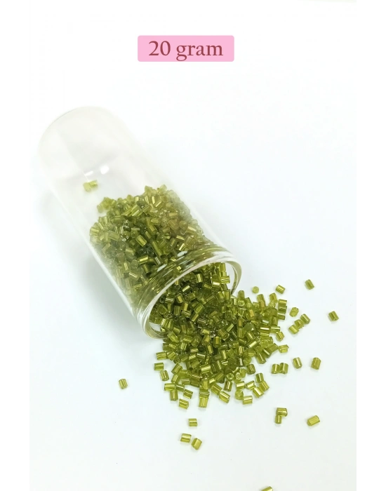 Kesme Cam Boncuk 2mm - 4 Renk - Toplam 80 Gram - BNC445