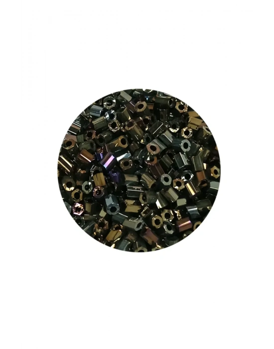 Kesme Cam Boncuk 2mm - 60 Gram - Asker Yeşili - BNC388