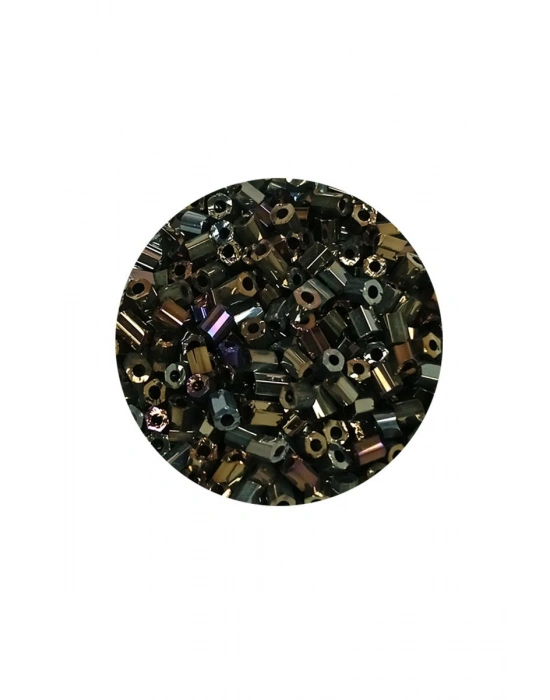 Kesme Cam Boncuk 2mm - 60 Gram - Asker Yeşili - BNC388