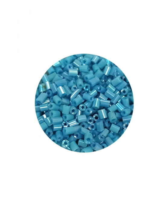 Kesme Cam Boncuk 2mm - 60 Gram - Camgöbeği Mavi - BNC395