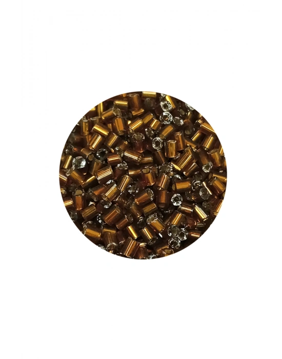 Kesme Cam Boncuk 2mm - 60 Gram - Koyu Kahverengi - BNC372