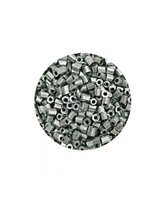 Kesme Cam Boncuk 2mm - 60 Gram - Mat Gümüş - BNC381