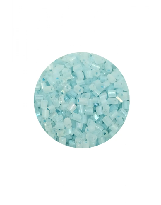 Kesme Cam Boncuk 2mm - 60 Gram - Maz Buz Mavi - BNC369