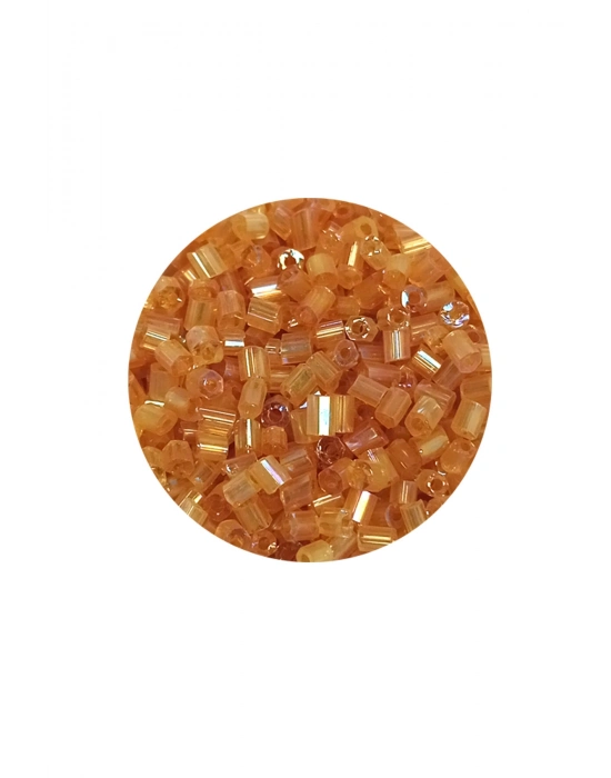 Kesme Cam Boncuk 2mm - 60 Gram - Şeffaf Altın - BNC366