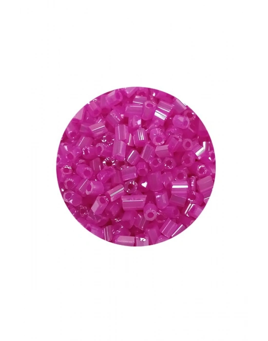 Kesme Cam Boncuk 2mm - 60 Gram - Şeffaf Fuşya - BNC363