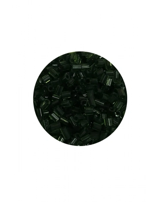 Kesme Cam Boncuk 2mm - 60 Gram - Şeffaf Koyu Yeşil - BNC367